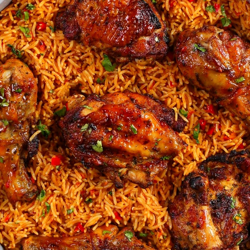 Jollof Rice with Chicken